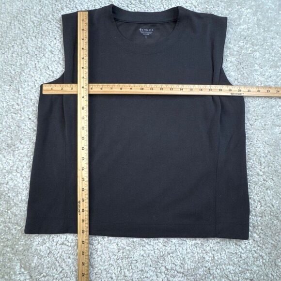 Athleta Seasoft Tank Sweatshirt Black - Picture 7 of 8